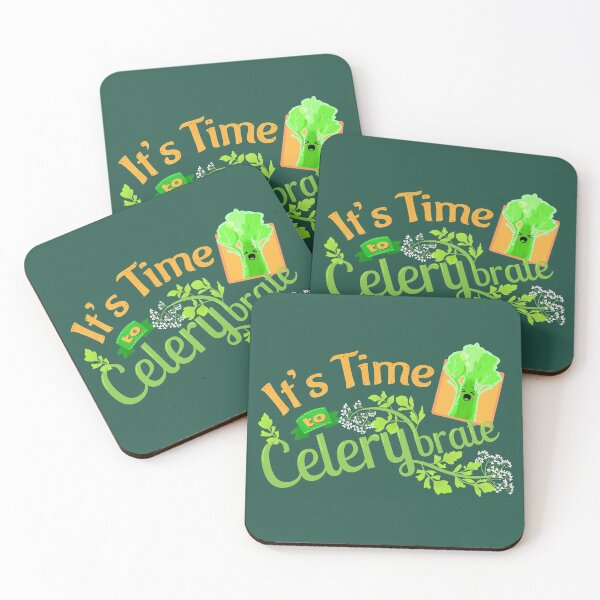 Item preview, It's Time to Celerybrate - Punny Garden designed and sold by PunnyGarden.