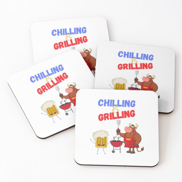 Item preview, Chilling & Grilling, BBQ, Grill and Beer designed and sold by TIPJ.