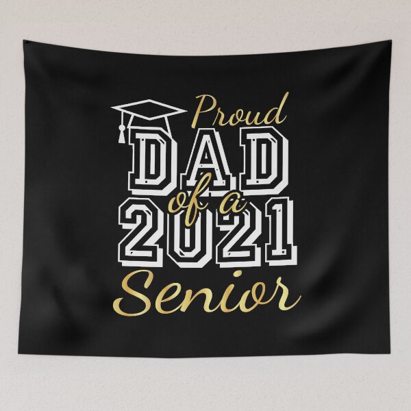 Item preview, Gold Proud Dad of a Class of 2021 Senior designed and sold by Shop signer.