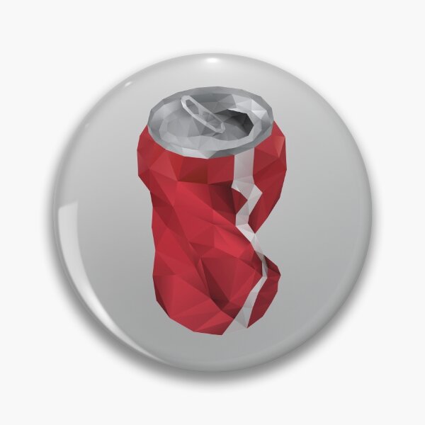 Item preview, Crushed Cola Can Polygon art designed and sold by polymolystudio.