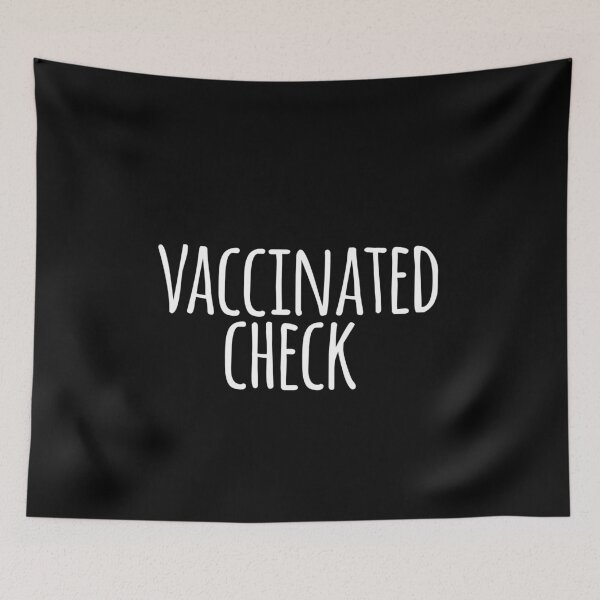 Item preview, vaccinated check cute font black and white designed and sold by emcazalet.