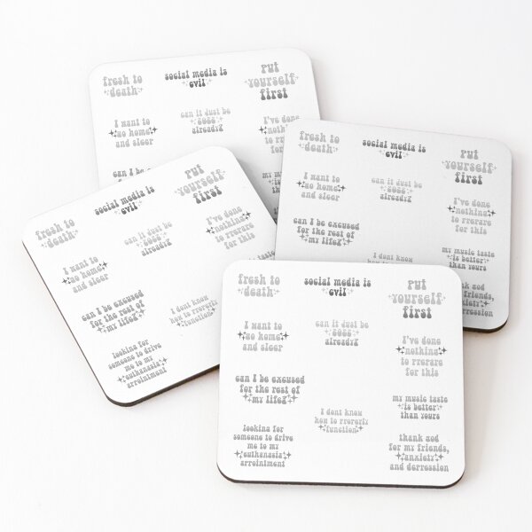 Item preview, Monochrome Funny Meme Text Classic Variety Pack 5 designed and sold by everything4eva.