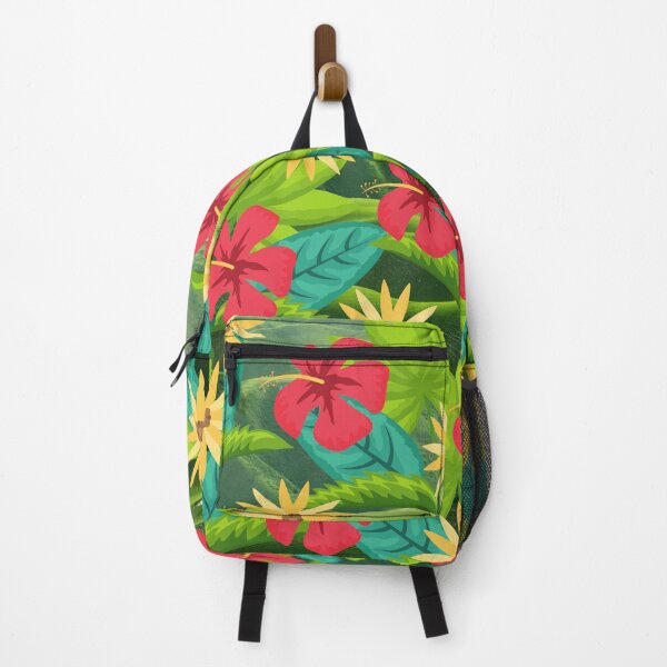 Item preview, Tropical Red Hibiscus Flowers, Green Leaves and Yellow Flowers designed and sold by silviaol.
