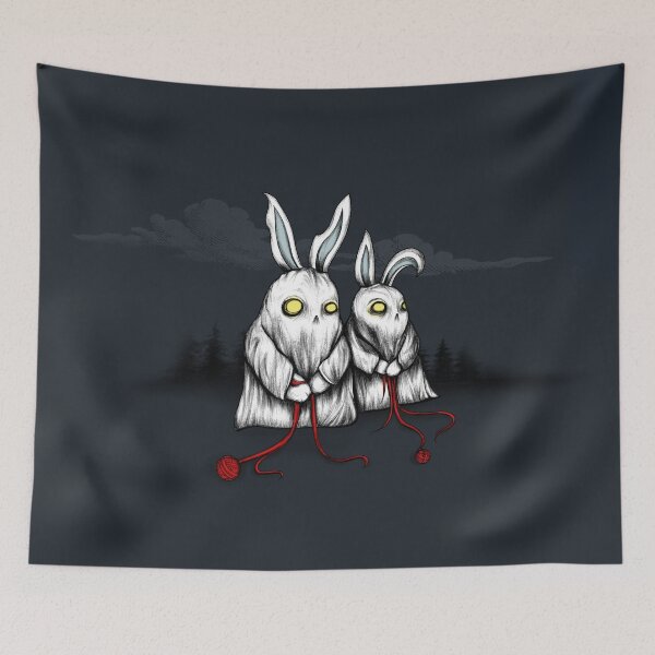 Item preview, Bunny Ghost Twins designed and sold by ShaireProd.