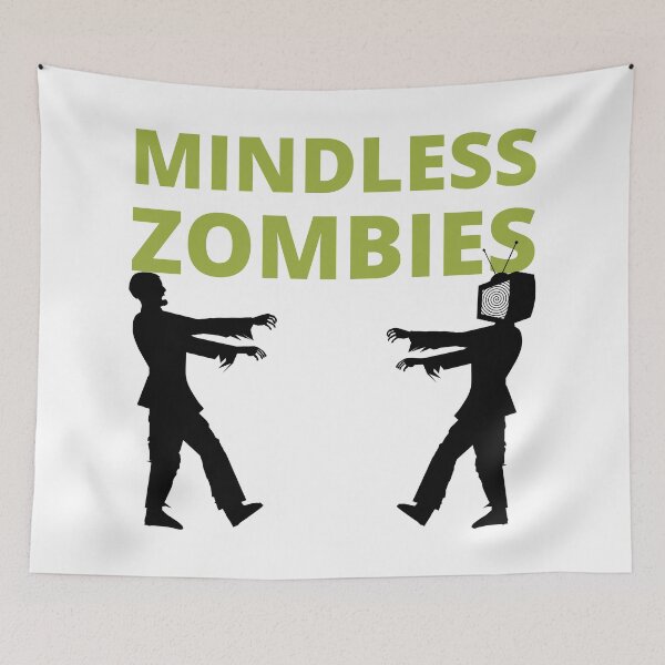 Item preview, MINDLESS ZOMBIES designed and sold by wildwhimsical.
