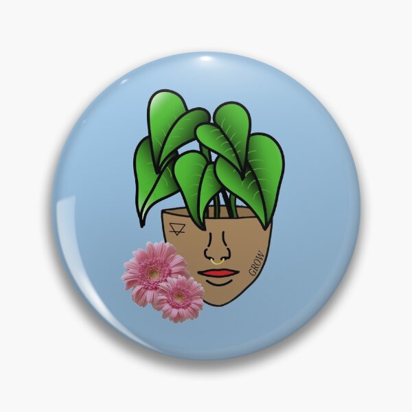 Item preview, Lace Leaf Plant Person With Face Tattoos designed and sold by 10pmCreations.