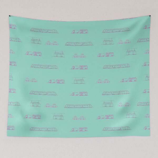 Item preview, Doodle Lane (Turquoise) designed and sold by feivours.