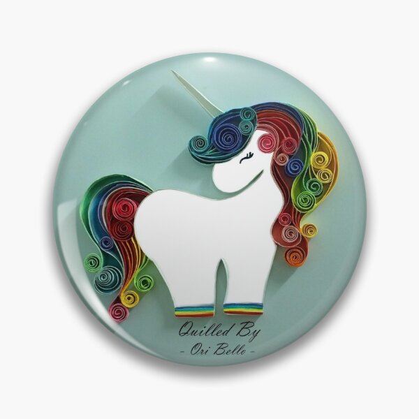 Item preview, colorful unicorn (Adi) designed and sold by quillArtRB.