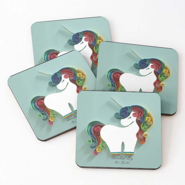 Item preview, colorful unicorn (Adi) designed and sold by quillArtRB.