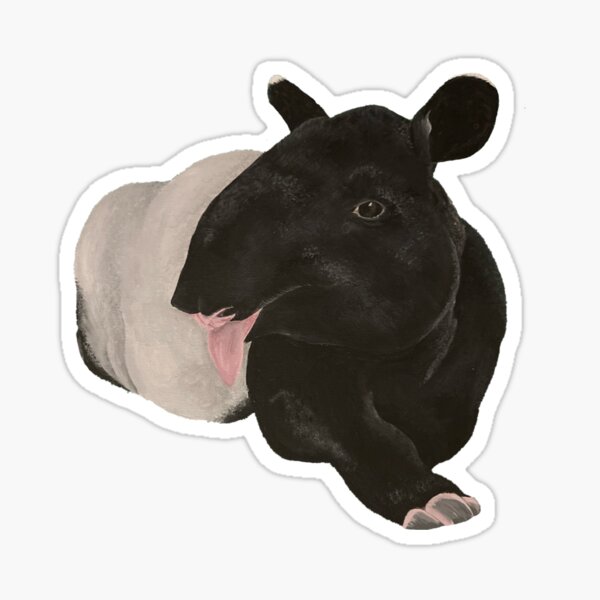 Vista previa del artículo con la obra «Tapir malayo», diseñado y vendido por lrspann1.