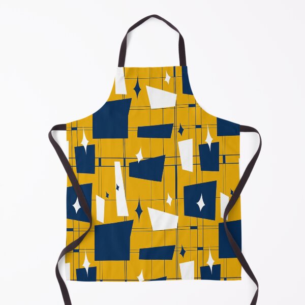 Item preview, Blue Gold White MidCentury 2 designed and sold by implexity.