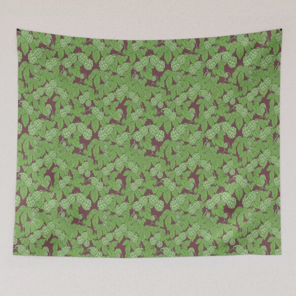 Item preview, Hops on the vine - wine background  designed and sold by cityette.