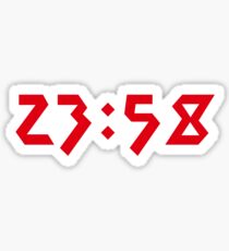 23:58 Two Minutes to Midnight Sticker