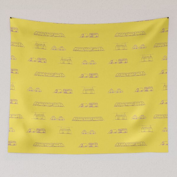 Item preview, Doodle Lane (Yellow) designed and sold by feivours.