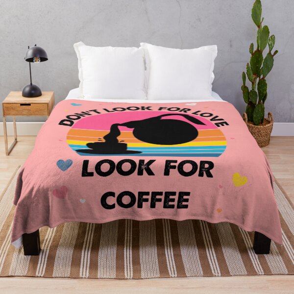 Item preview, Don't Look For Love Look For Coffee Kawaii Coffee Vintage designed and sold by Dr.YesOrNo.