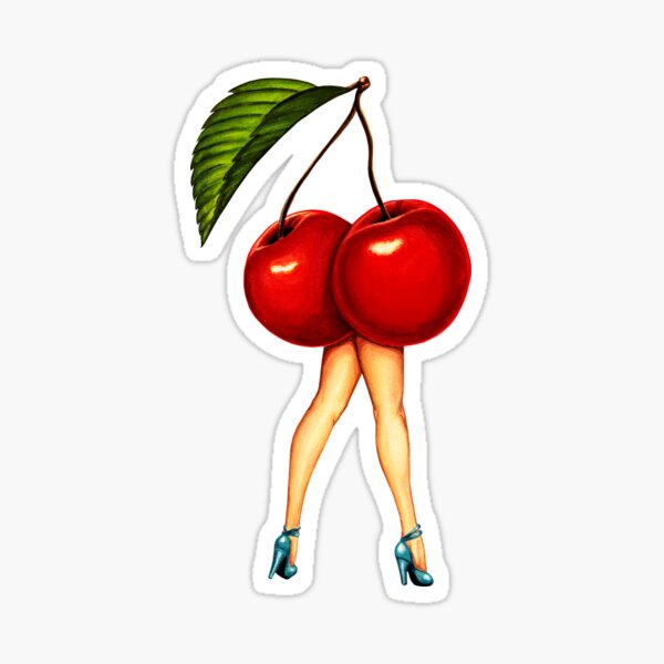 Fruit Stand - Cherry Girl Sticker