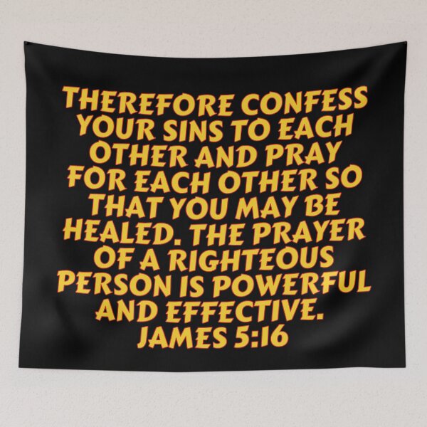 Item preview, Bible Verse James 5:16 designed and sold by Prayingwarrior.