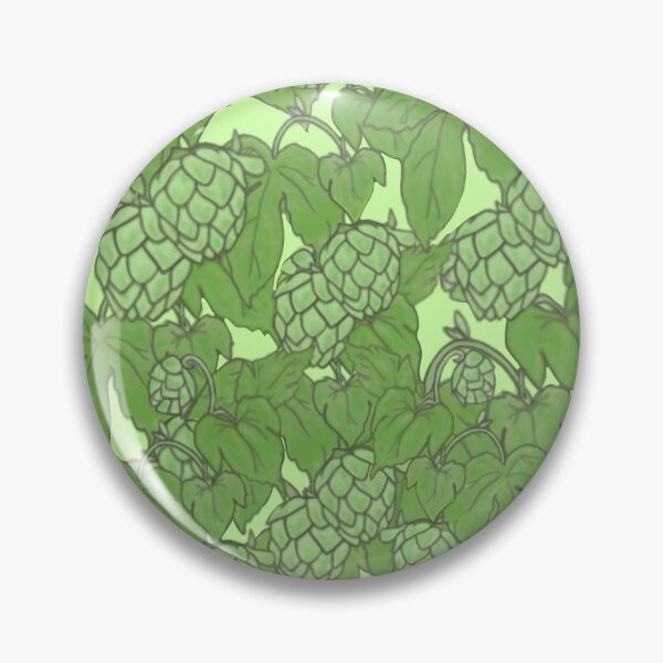 Item preview, Hops on the vine - light green background designed and sold by cityette.