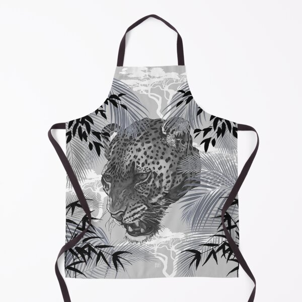 Item preview, Silver, Grey and Black Leopard, Jungle Art, Safari, Wildlife, African Wildlife designed and sold by BoastInArt.