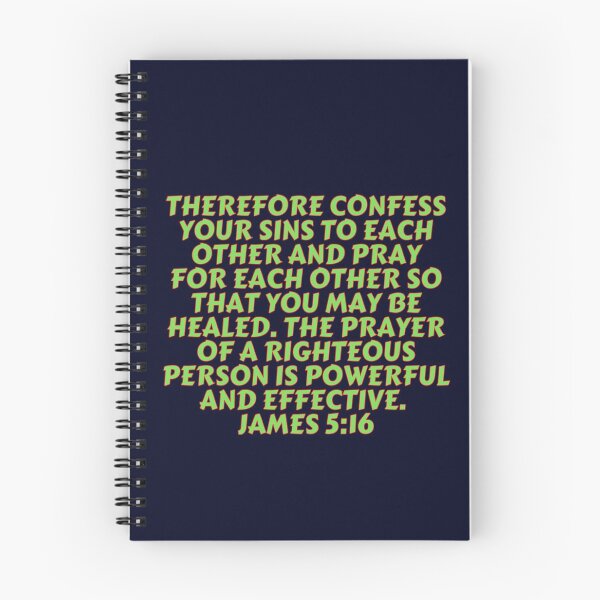 Aperçu de l'œuvre Verset biblique Jacques 5:16 créée et vendue par Prayingwarrior.