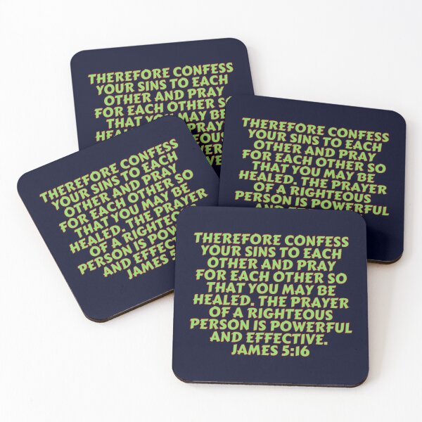 Item preview, Bible Verse James 5:16 designed and sold by Prayingwarrior.
