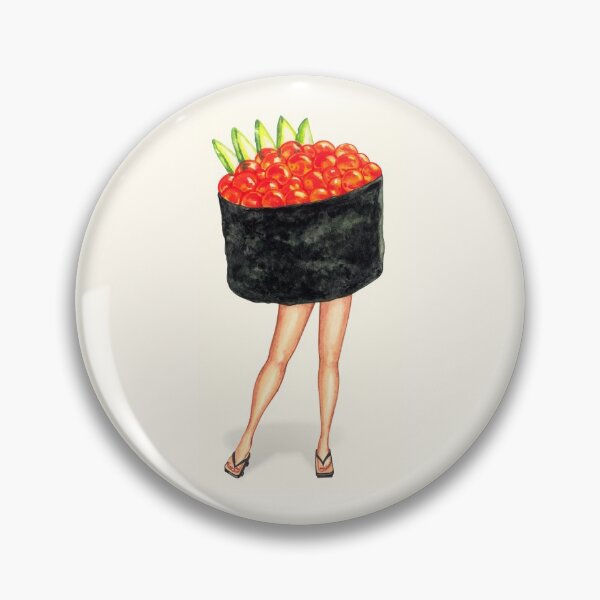 Item preview, Sushi Pin-Up : Ikura designed and sold by Kelly  Gilleran.