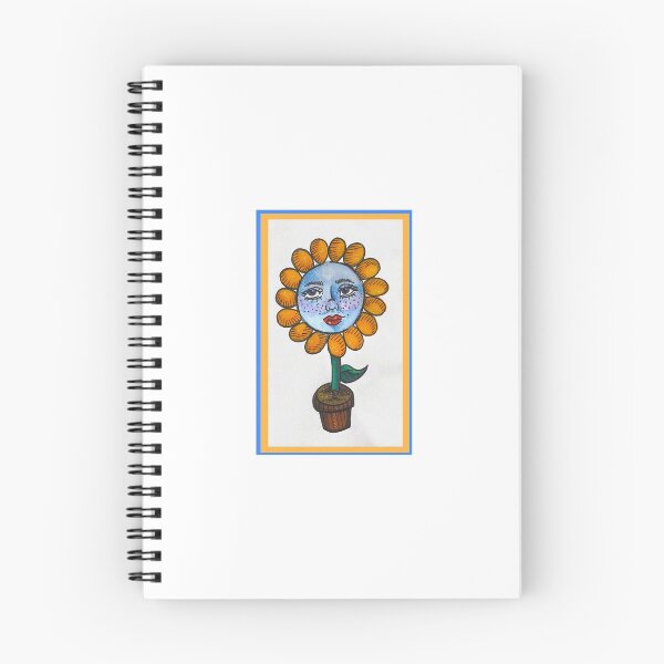 Item preview, Flower Head Blue & Orange  designed and sold by Isabel Dantas.