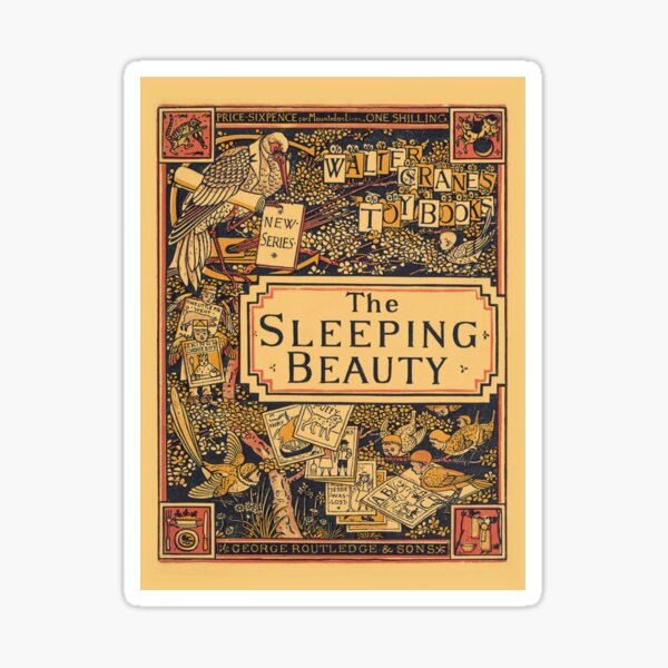 The Sleeping Beauty - Walter Crane's Toy Books Sticker