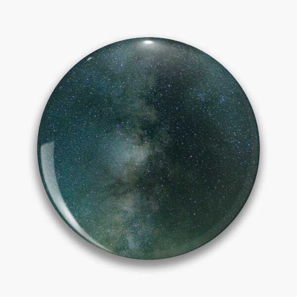 Item preview, Green aurora borealis starry with shiny stars dark aesthetic night space designed and sold by August-E.