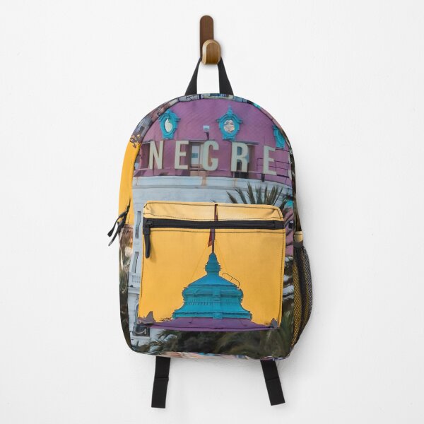 Item preview, Fiery sunset at the famous luxury hotel Le Negresco on the Promenade des Anglais in Nice, Baie des Anges, a symbol of the Cote d'Azur or the French Riviera. designed and sold by SvetlanaSF.
