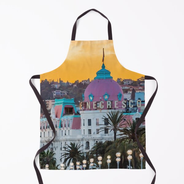 Item preview, Fiery sunset at the famous luxury hotel Le Negresco on the Promenade des Anglais in Nice, Baie des Anges, a symbol of the Cote d'Azur or the French Riviera. designed and sold by SvetlanaSF.