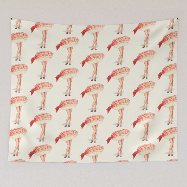 Item preview, Sushi Pin-Up : Ebi designed and sold by Kelly  Gilleran.