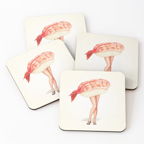 Item preview, Sushi Pin-Up : Ebi designed and sold by Kelly  Gilleran.
