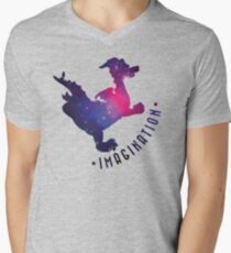 Reise in die Imagination mit Figment T-Shirt mit V-Ausschnitt