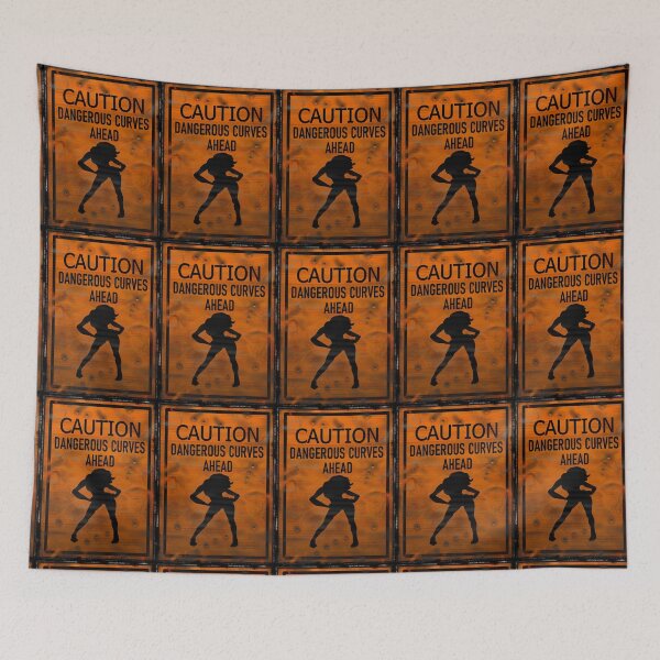 Item preview, Caution Dangerous Curves Ahead designed and sold by ronnieyoung.