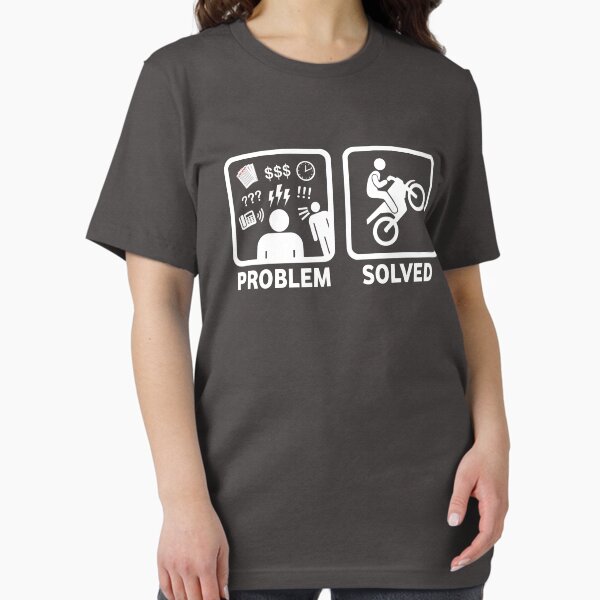 Item preview, Problem Solved Motorbike T Shirt designed and sold by BeyondEvolved.