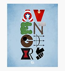 Avengers Typography Photographic Print