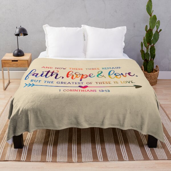Item preview, Faith, Hope and Love - Bible Quote designed and sold by jeyel7.
