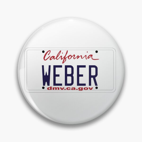 Item preview, California custom Weber Grill vanity License plate designed and sold by Zavod44.