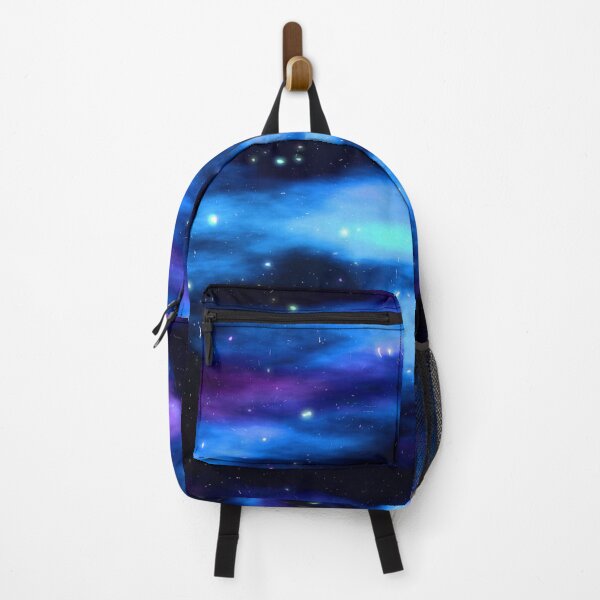 Aperçu de l'œuvre Tie Dye Galaxy, blue purple light, shiny dark starry galaxy aesthetic space painted cosmos night créée et vendue par August-E.