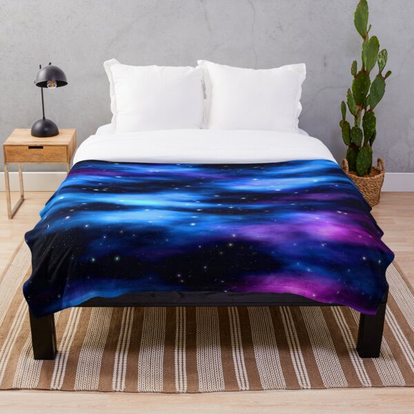 Item preview, Tie Dye Galaxy, blue purple light, shiny dark starry galaxy aesthetic space painted cosmos night designed and sold by August-E.