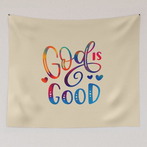 Item preview, God is Good - Bible Quote designed and sold by jeyel7.
