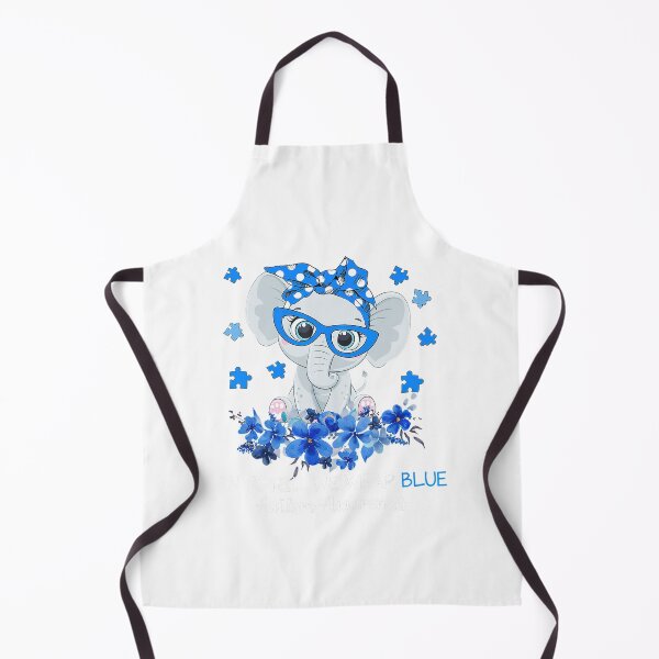Item preview, In April We Wear Blue Autism Awareness Elephant designed and sold by schickelyasmin.