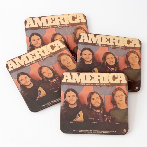 Item preview, America, Rock Group, folk rock, singer songwriter,  70's, 45, pic slv designed and sold by Vintaged.