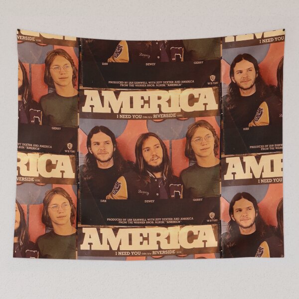 Item preview, America, Rock Group, folk rock, singer songwriter,  70's, 45, pic slv designed and sold by Vintaged.