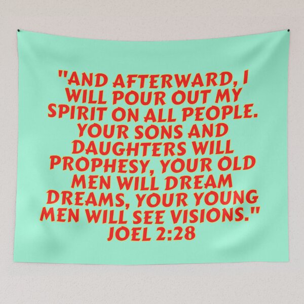 Item preview, Bible Verse Joel 2:28 designed and sold by Prayingwarrior.