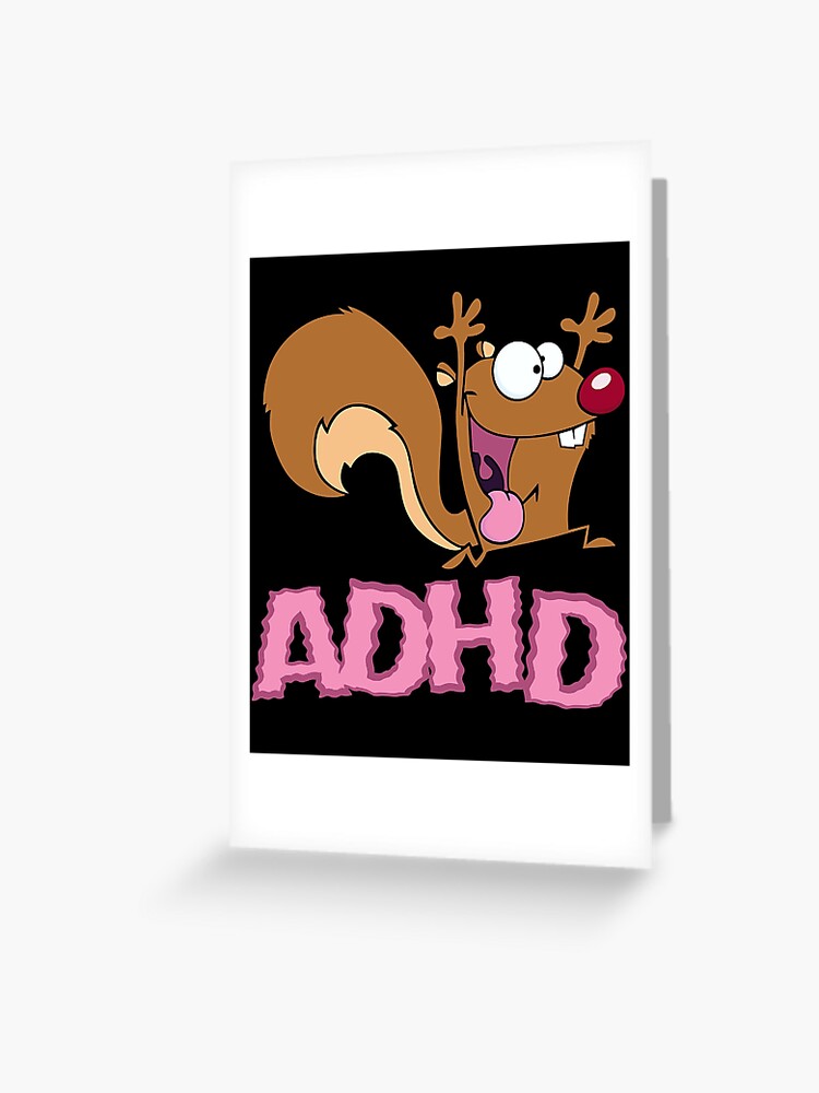 Funny Hey Look A Squirrel Distracting ADD ADHD Warrior Shirt