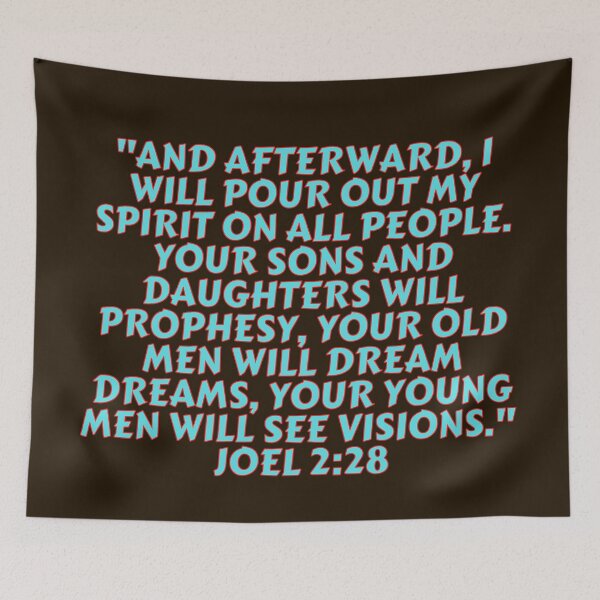 Item preview, Bible Verse Joel 2:28 designed and sold by Prayingwarrior.