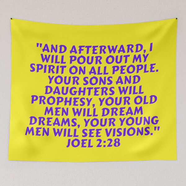 Item preview, Bible Verse Joel 2:28 designed and sold by Prayingwarrior.