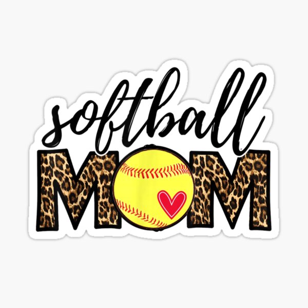 Softball Mom Leopard Funny Baseball Mom Mother S Day 2021 Youth T